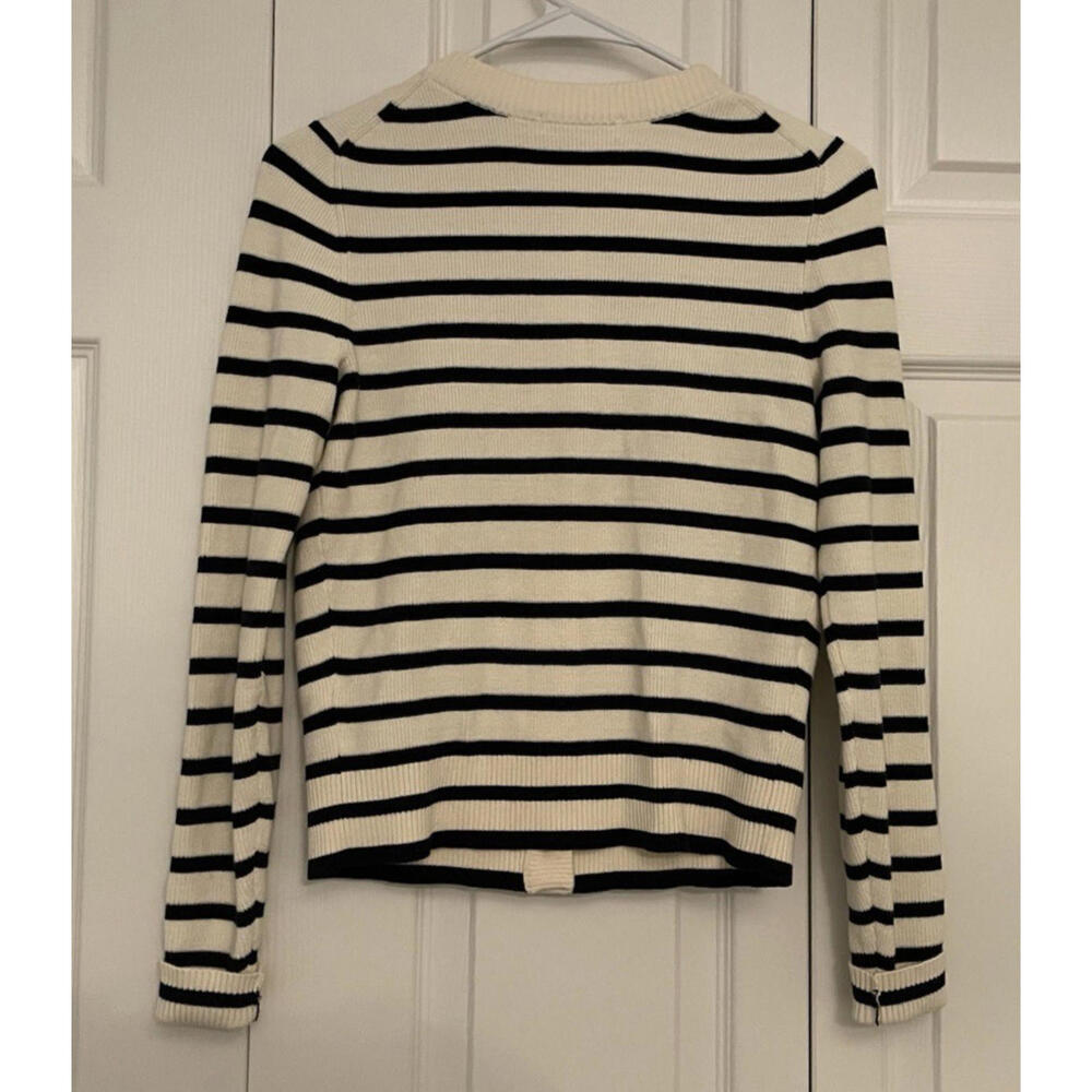 Boden Embroidered Cardigan Striped Sweater XS - Picture 4 of 7